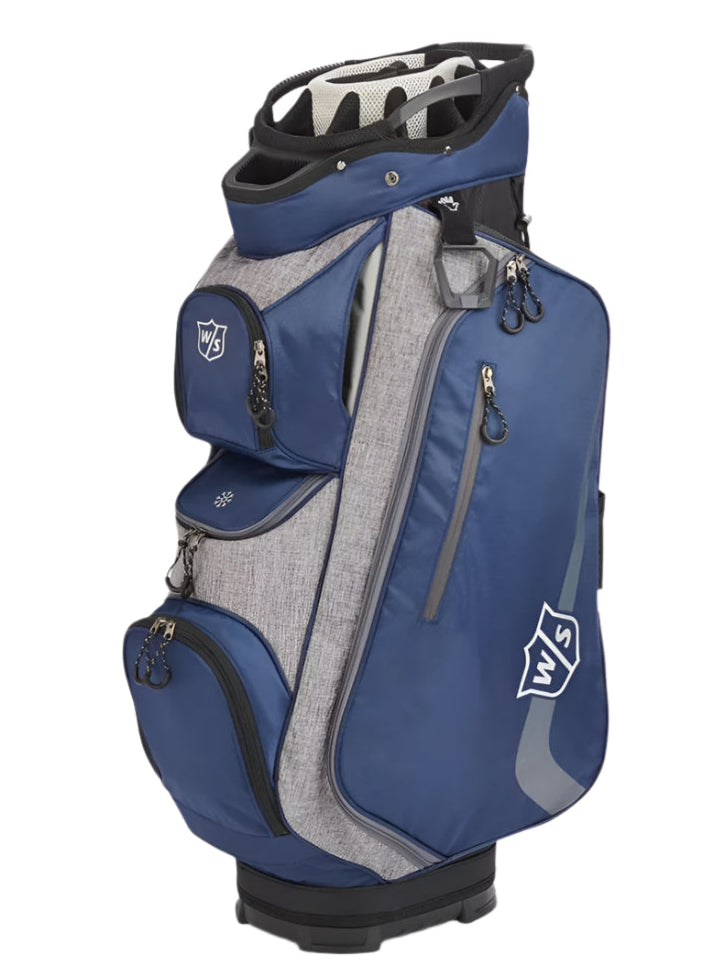 Wilson Mens Staff Xtra Golf Cart Bag Navy Blue