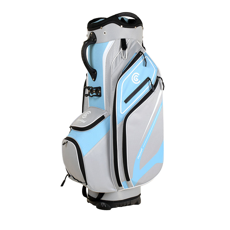 Load image into Gallery viewer, Cleveland Golf Lightweight Womens Golf Cart Bag Blue Grey
