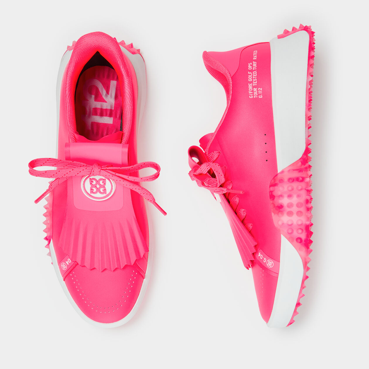 G/FORE Ladies Kiltie Disruptor 7.5 ピンク G/FORE Women's Limited Edition Stud Kiltie Durf Golf Shoes