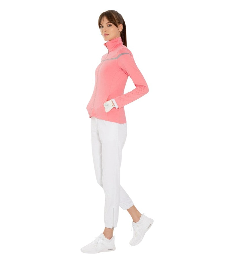 Load image into Gallery viewer, InPhorm Plumeria Full Zip Jacket Size View