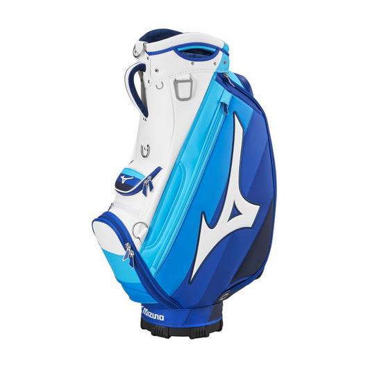 Load image into Gallery viewer, Mizuno Tour Staff Golf Cart Bag - Blue/White