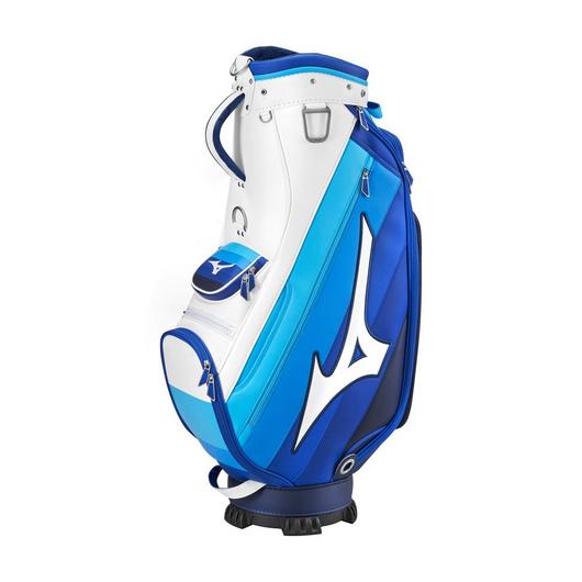 Load image into Gallery viewer, Mizuno Tour Staff Mid Golf Cart Bag - Blue/White