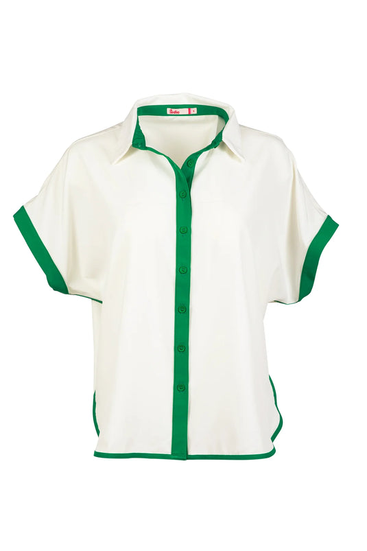Pirdie Caddy Camp Womens Golf Shirt Green