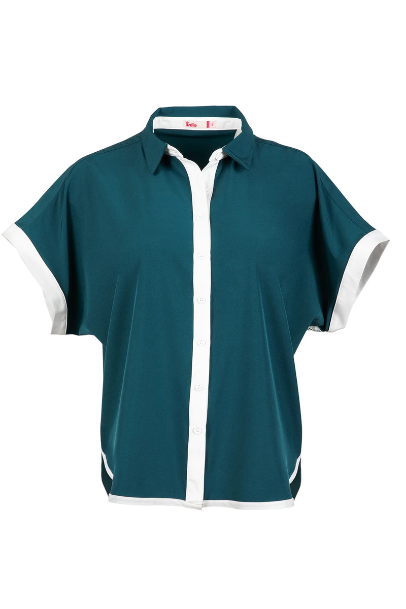 Load image into Gallery viewer, Pirdie Caddy Camp Womens Golf Shirt Olive

