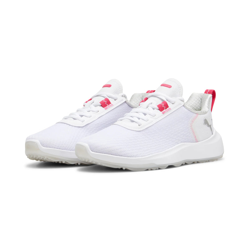 Load image into Gallery viewer, Puma Fusion Crush Sport Spikeless Womens Golf Shoe White Pink

