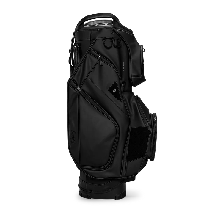 Load image into Gallery viewer, Sunday Golf Big Rig Cart Bag Black Leather (Bag Height 36")