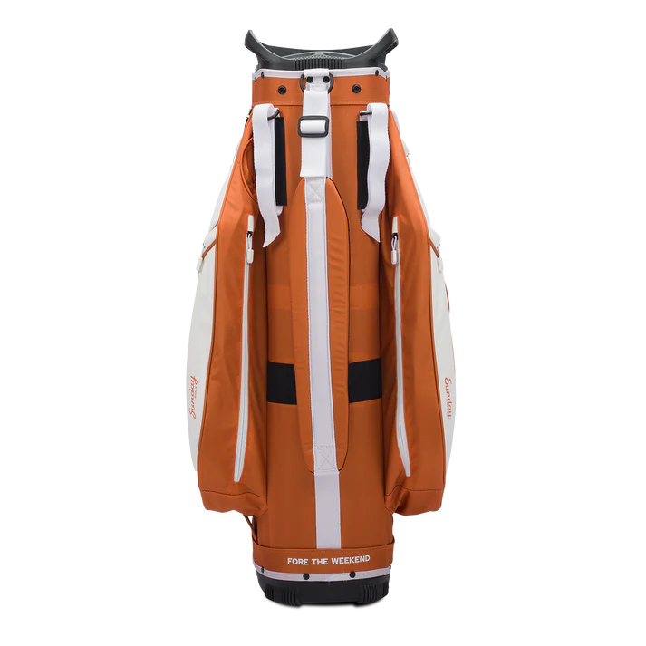Load image into Gallery viewer, Sunday Golf Bag Big Rig Cart Bag Burnt Orange (Bag Height 36")
