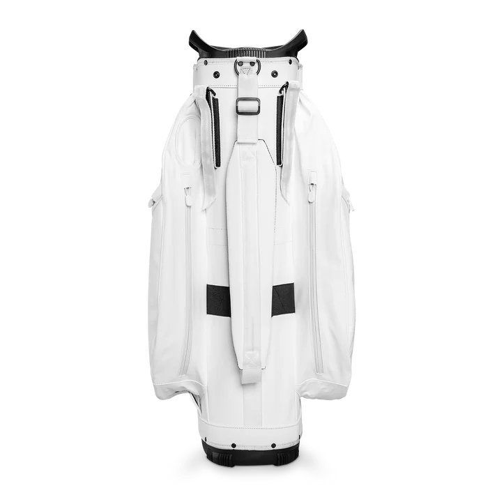 Load image into Gallery viewer, Sunday Golf Big Rig Cart Bag White Leather (Bag Height 36")