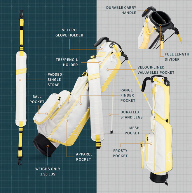 Load image into Gallery viewer, Sunday Loma Golf Stand Bag (Bag Height 32") Mindy Lemon