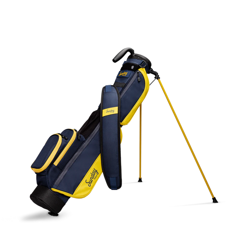 Load image into Gallery viewer, Sunday Golf Loma Golf Stand Bag Navy + Gold
