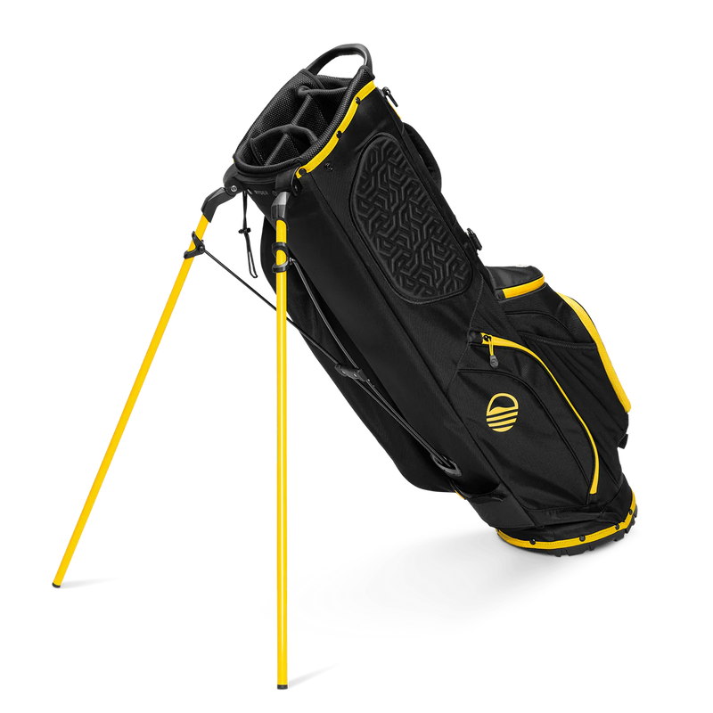 Load image into Gallery viewer, Sunday Golf Ryder 23 Golf Stand Bag Black & Yellow (Bag Height 35")