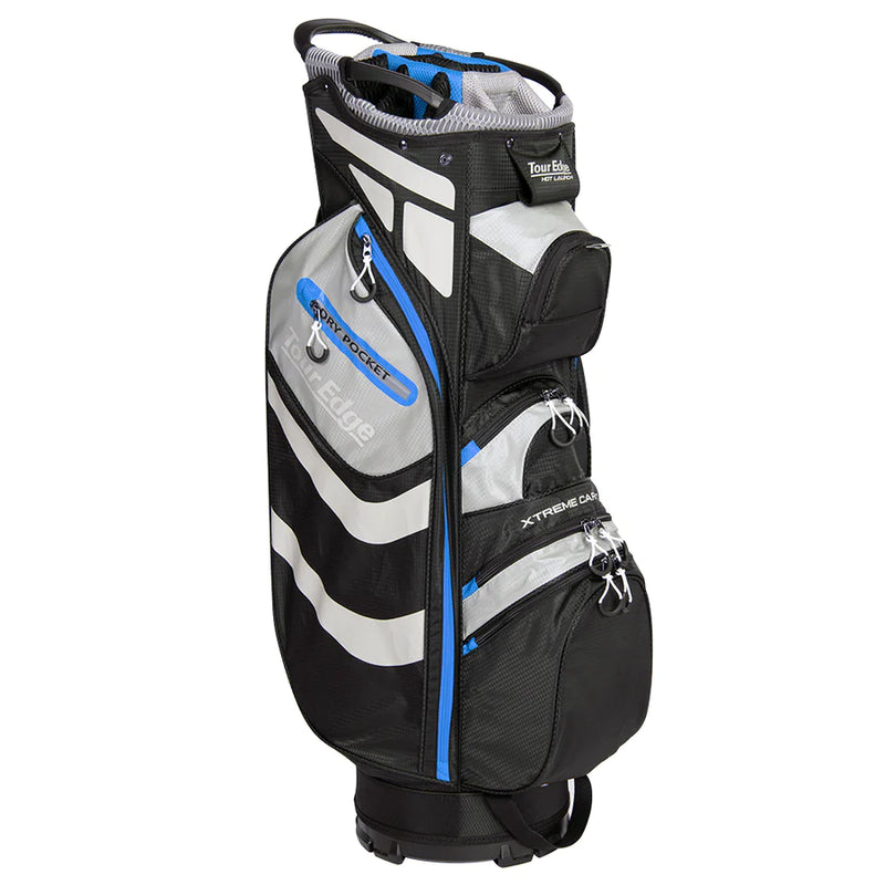 Load image into Gallery viewer, Tour Edge Hot Launch Extreme 5.0 Golf Cart Bag Blue Black
