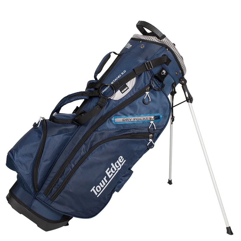 Load image into Gallery viewer, Tour Edge Hot Launch Extreme 5.0 Golf Stand Bag Navy Blue
