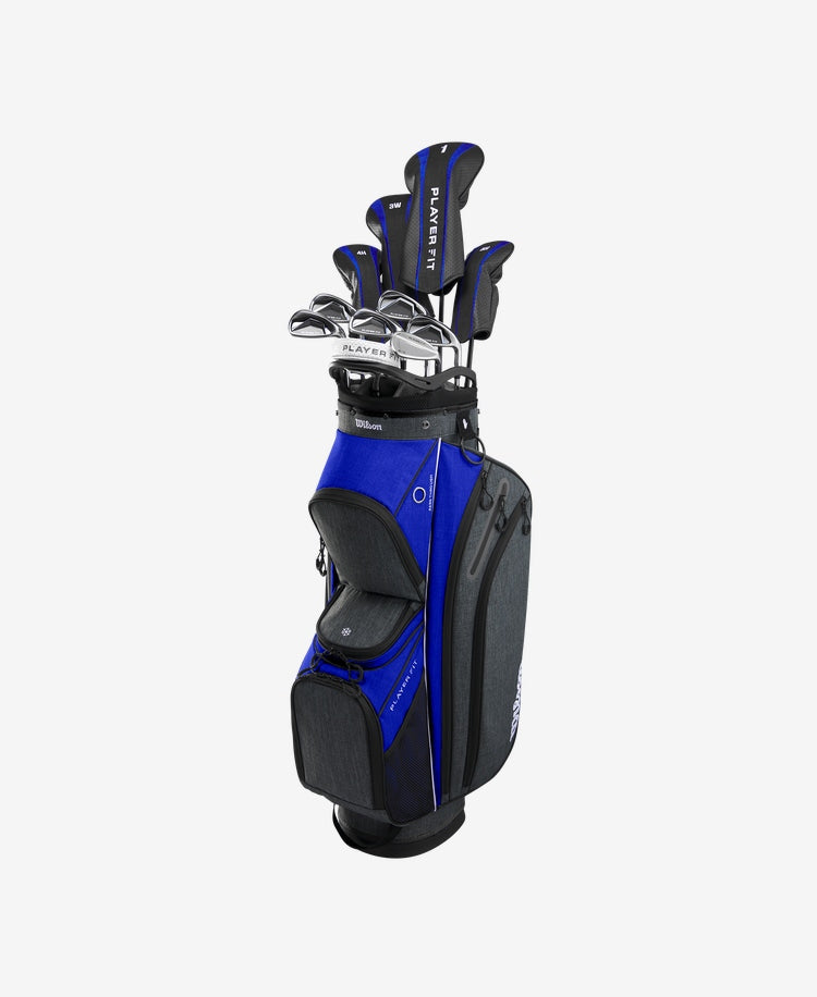 Load image into Gallery viewer, Wilson Player Fit Mens Complete Golf Set Blue - Cart Bag
