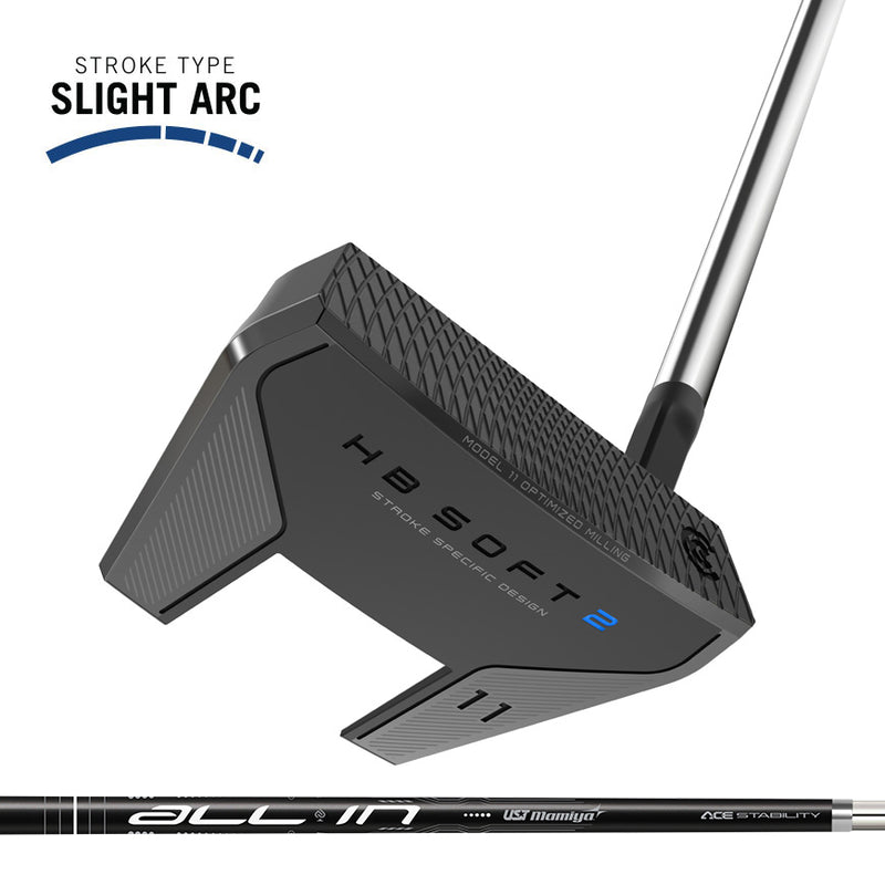 Load image into Gallery viewer, Cleveland Huntington Beach HB Soft 2 Black Putter Model 11s Winged Mallet for Slight Arc Stroke Types | New for 2025
