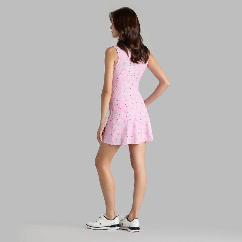Load image into Gallery viewer, G/Fore Silky Tech Nylon A-Line Golf Skort Carabiner Back view
