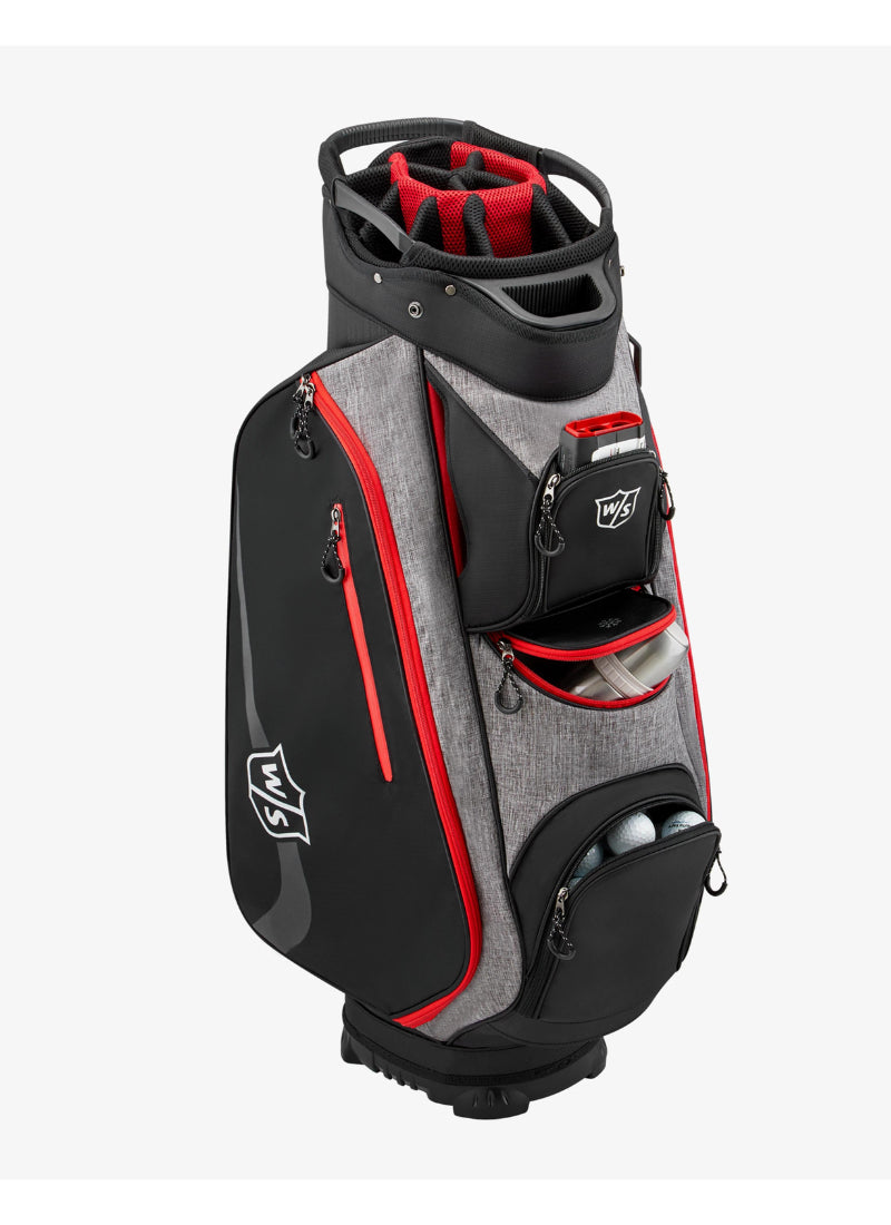 Load image into Gallery viewer, Wilson Mens Staff Xtra Golf Cart Bag Black
