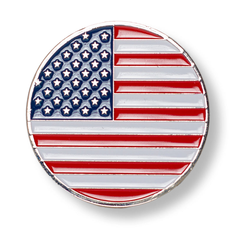 Load image into Gallery viewer, American Flag Golf Ball Marker
