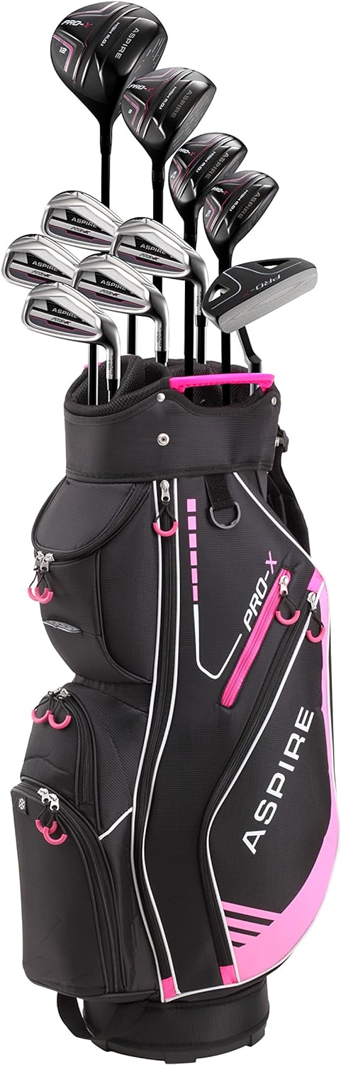 Aspire Pro-X Complete Womens Golf Club Set Pink