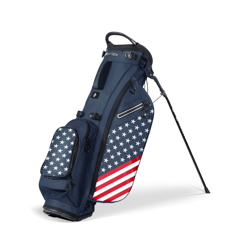 Load image into Gallery viewer, BagBoy ZTF Golf Stand Bag Midnight Blue USA
