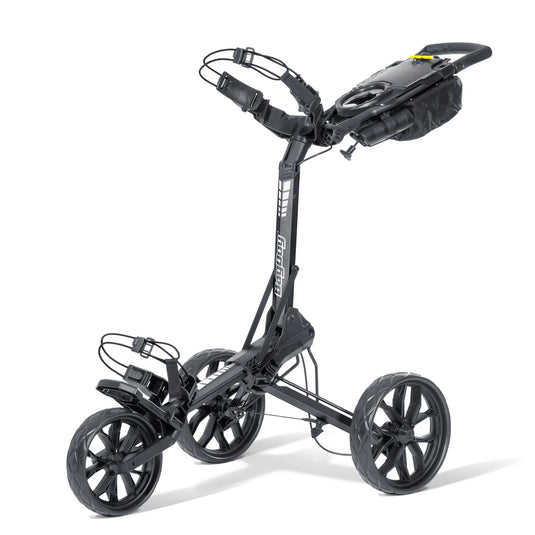 BagBoy Nitron Slimfold Auto-Open Golf Push Cart Graphite/White