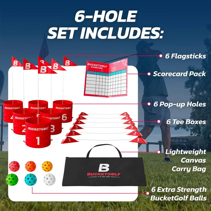 Load image into Gallery viewer, BucketGolf 6 Hole Course Game
