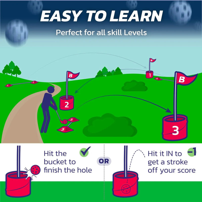 Load image into Gallery viewer, BucketGolf 3 Hole Course Game
