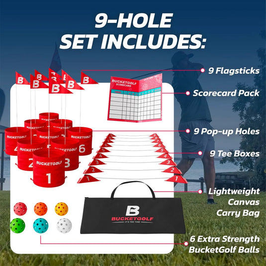 BucketGolf Pro 9 Hole Course Game