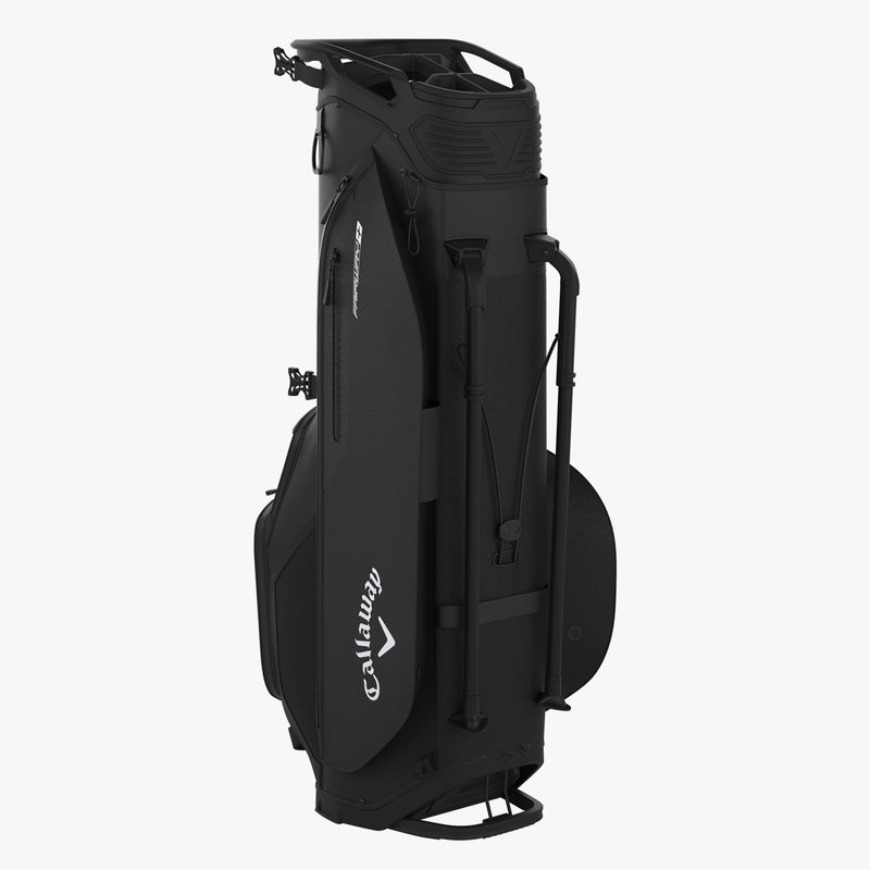 Load image into Gallery viewer, Callaway Fairway+ Double Strap Stand Bag Black Back Side
