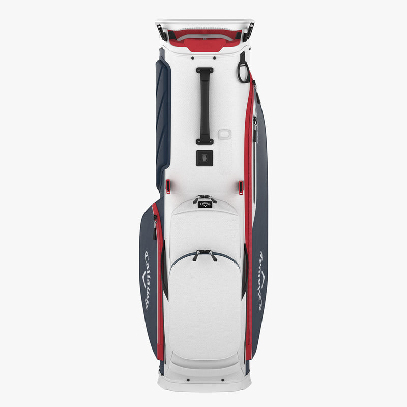 Load image into Gallery viewer, Callaway Fairway+ Double Strap Stand Bag White/Navy Hounds/Red
