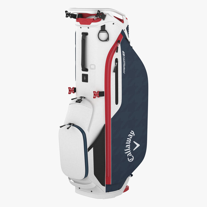 Callaway Fairway+ Double Strap Stand Bag White/Navy Hounds/Red