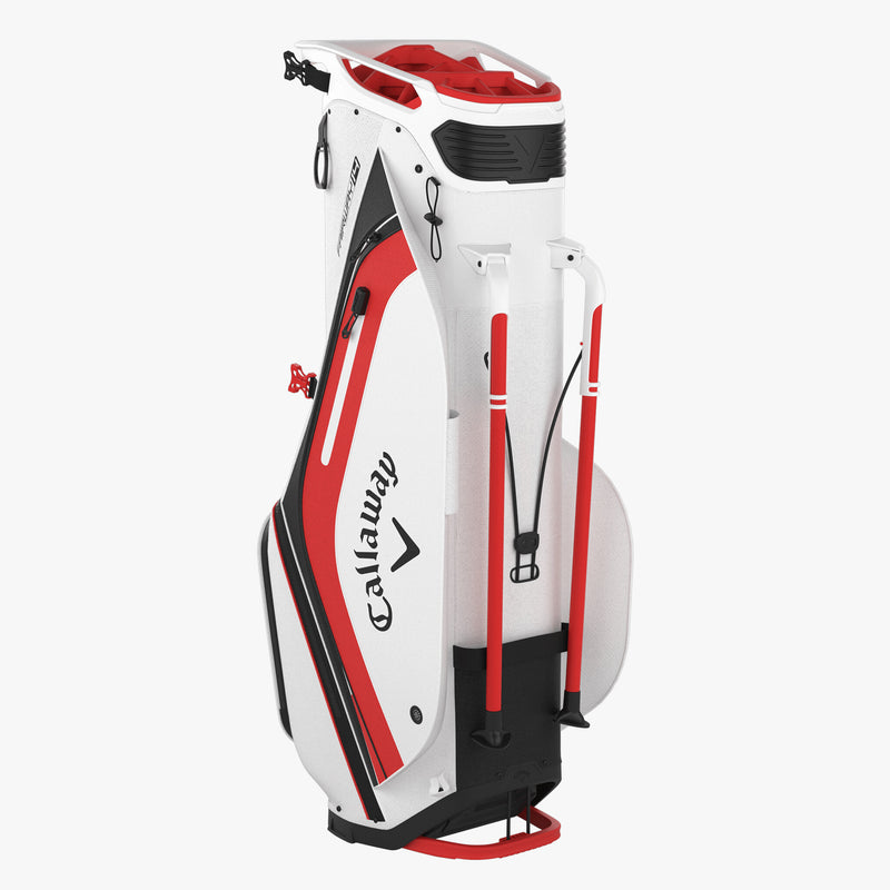 Load image into Gallery viewer, Callaway Fairway 14 Stand Bag White/Black/Fire Red
