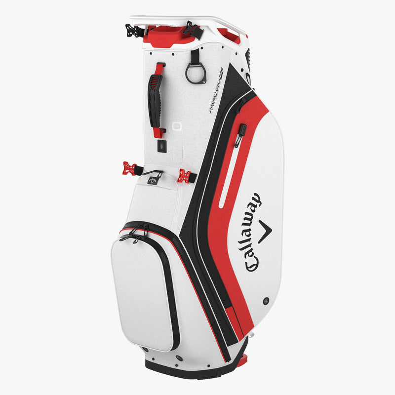 Load image into Gallery viewer, Callaway Fairway 14 Stand Bag White/Black/Fire Red
