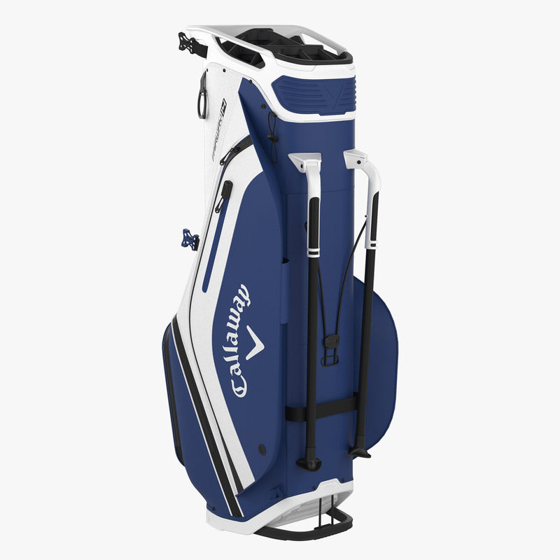 Load image into Gallery viewer, Callaway Fairway 14 Stand Bag White/Cobalt Blue Back Sode
