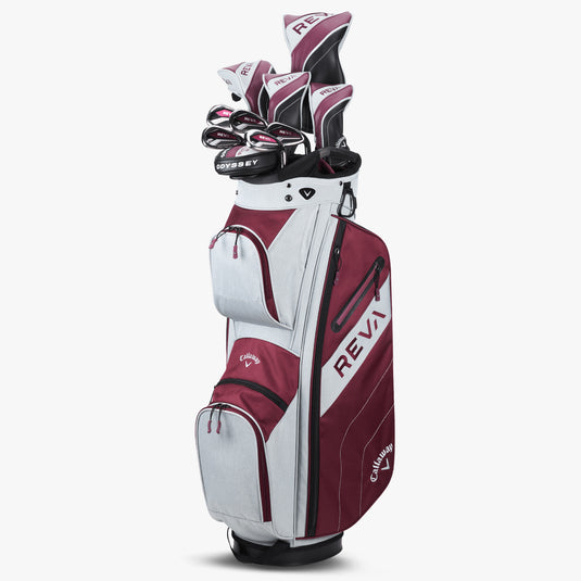 Callaway Reva 11-Piece Womens Golf Set - Cart Bag Eggplant