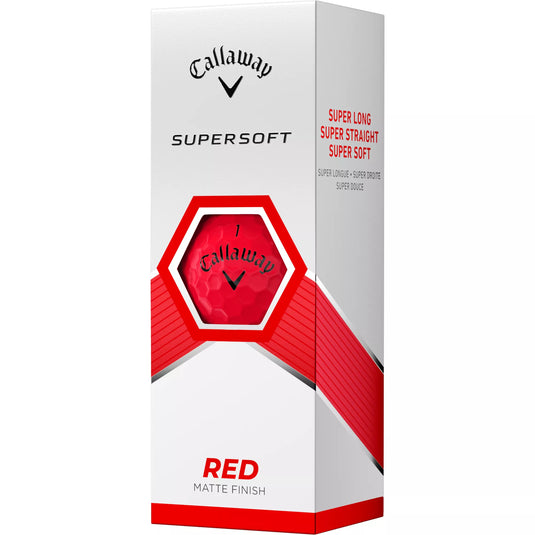 Callaway Supersoft Golf Balls Red - One Dozen