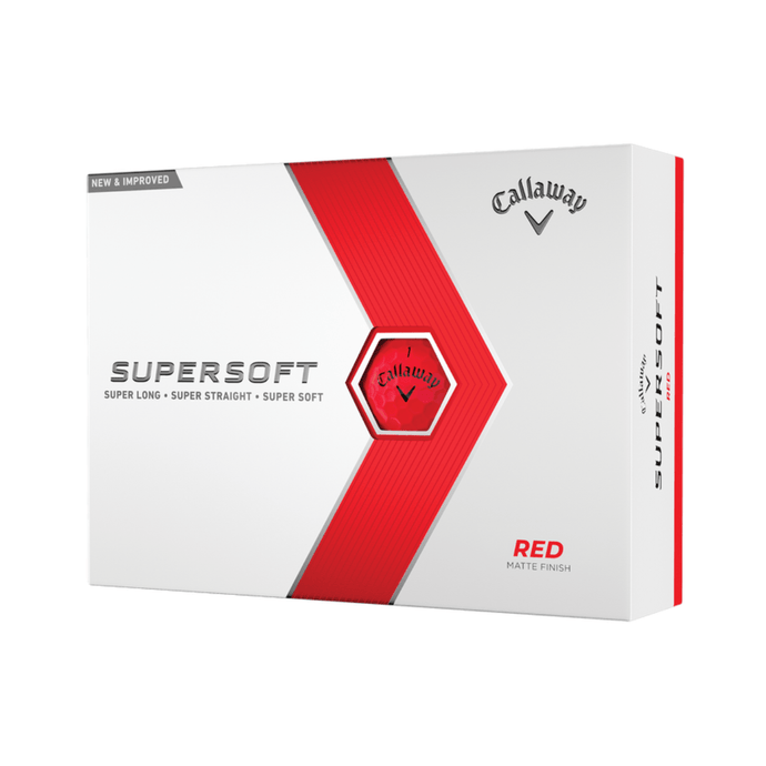 Callaway Supersoft Golf Balls Red - One Dozen