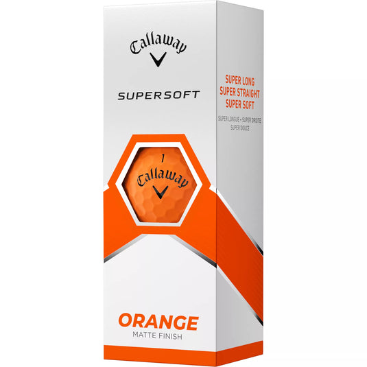 Callaway Supersoft Golf Balls Orange - One Dozen