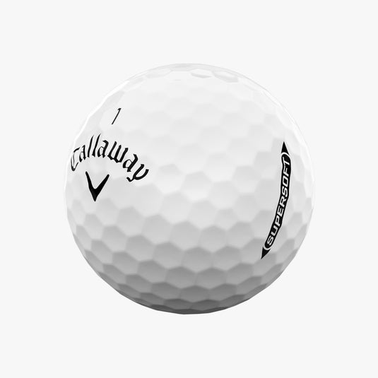 Callaway Supersoft Golf Ball Detail White 2025
