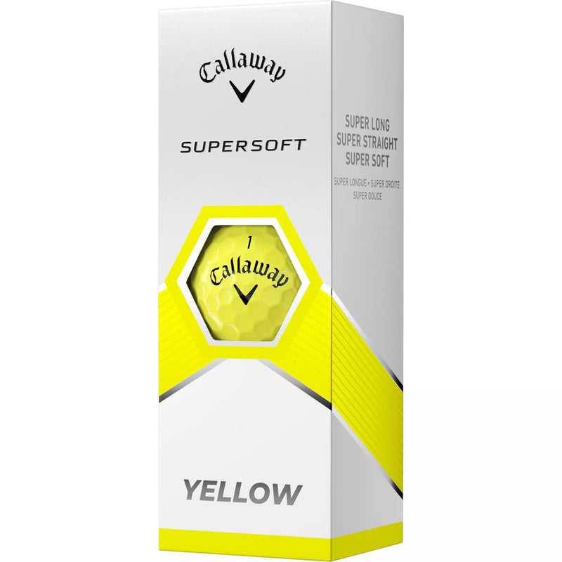 Load image into Gallery viewer, Callaway Supersoft Golf Balls Yellow - One Dozen
