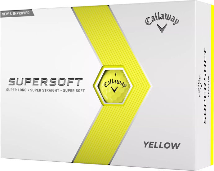 Callaway Supersoft Golf Balls Yellow - One Dozen