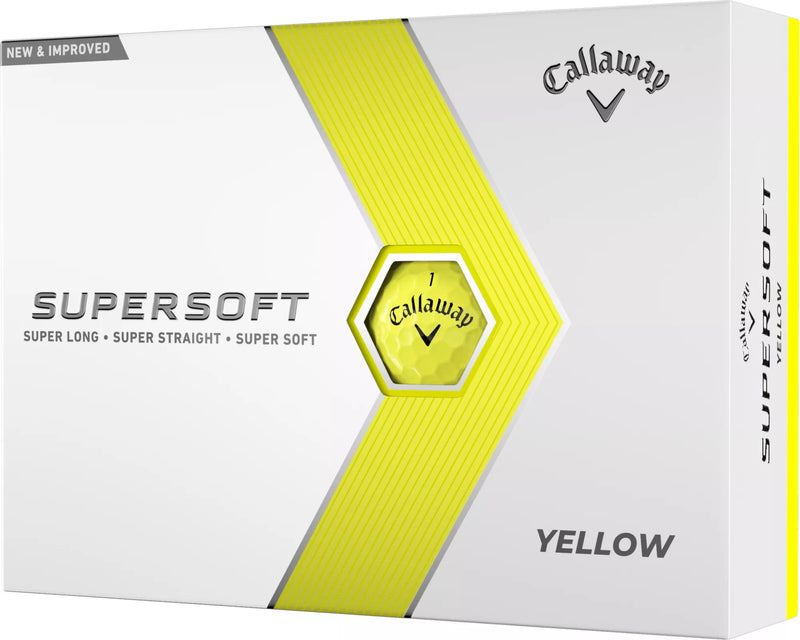 Load image into Gallery viewer, Callaway Supersoft Golf Balls Yellow - One Dozen
