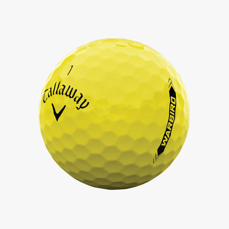 Load image into Gallery viewer, Callaway Warbird Golf Balls Yellow - One Dozen
