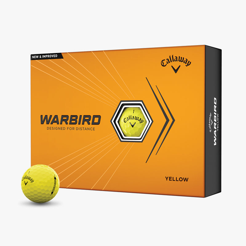 Load image into Gallery viewer, Callaway Warbird Golf Balls Yellow - One Dozen
