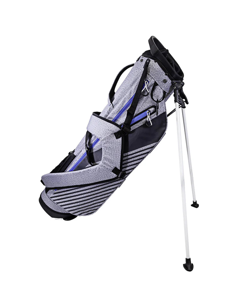 Load image into Gallery viewer, Club Champ Tracker Series Golf Stand Bag Silver/Black
