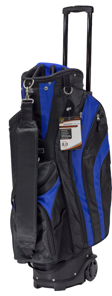 Club Champ Transport Bag with Wheels Black/Royal Blue