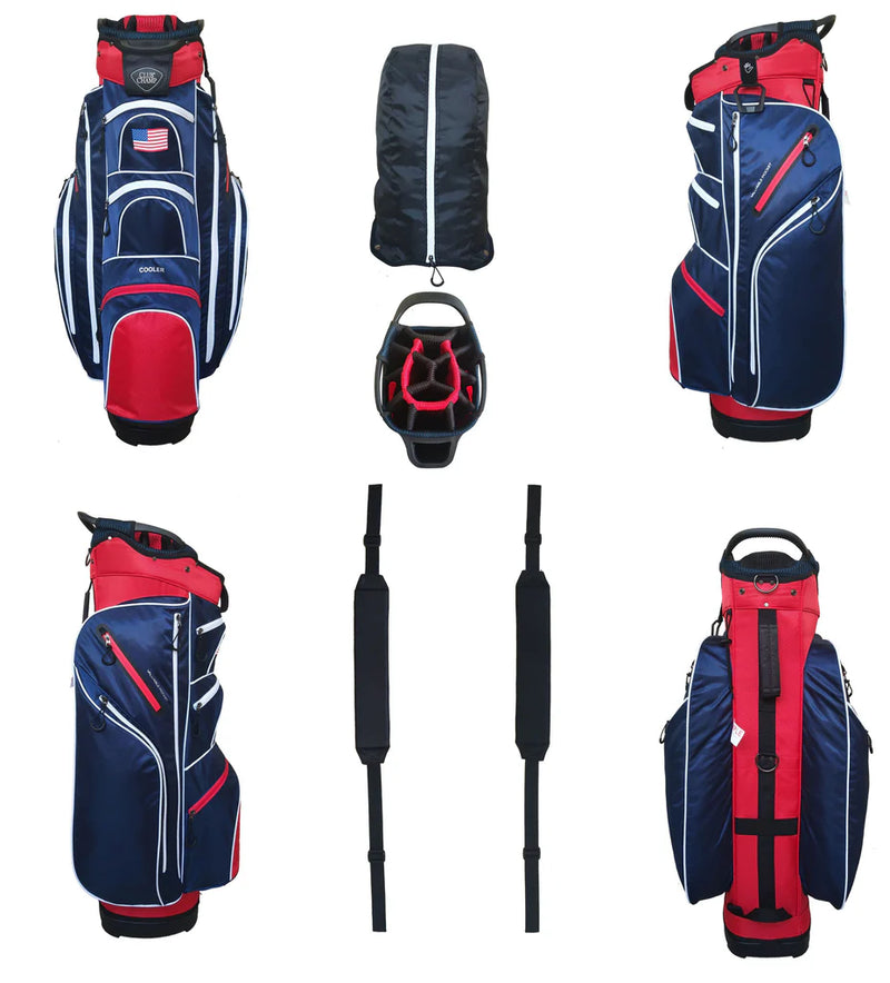 Load image into Gallery viewer, Club Champ Comfort Lite Golf Cart Bag USA Different Angles
