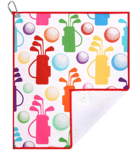 Retro Bags Colorful Microfiber Golf Towel