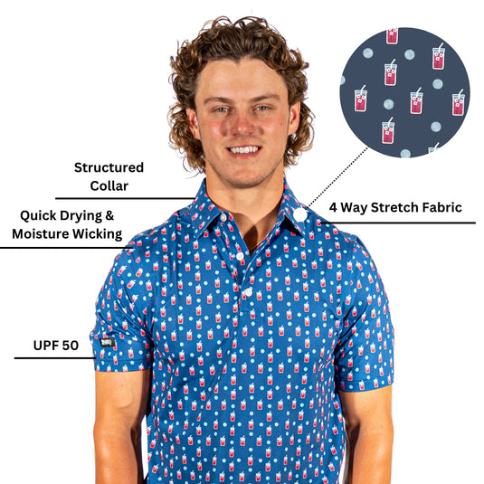 2Putt Transfusion Mens Golf Polo