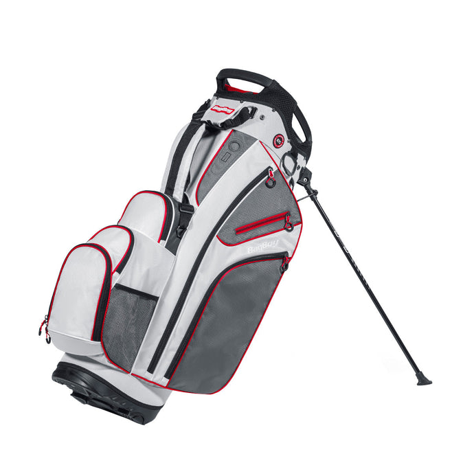 BagBoy Chiller Hybrid Golf Stand Bag White/Charcoal/Red